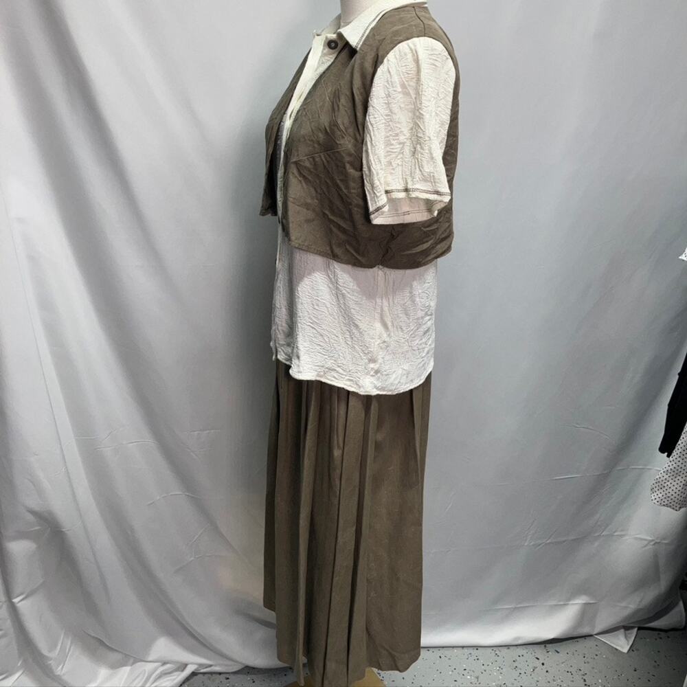 Vintage 80’s Casual Corner Skirt Outfit Womens Small Cottage Grandma Momcore - Picture 6 of 16